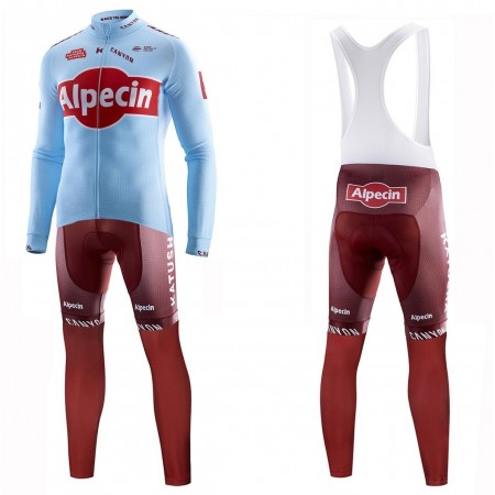 Completo Maglia ML + Pantaloncino con bretelle ML 2019 Team Katusha Alpecin N001